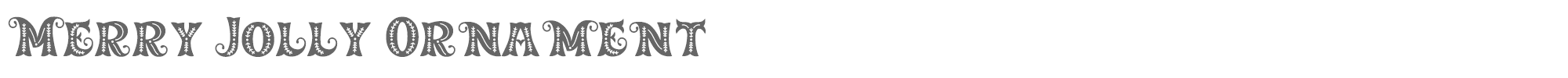Sample characters Merry Jolly Font